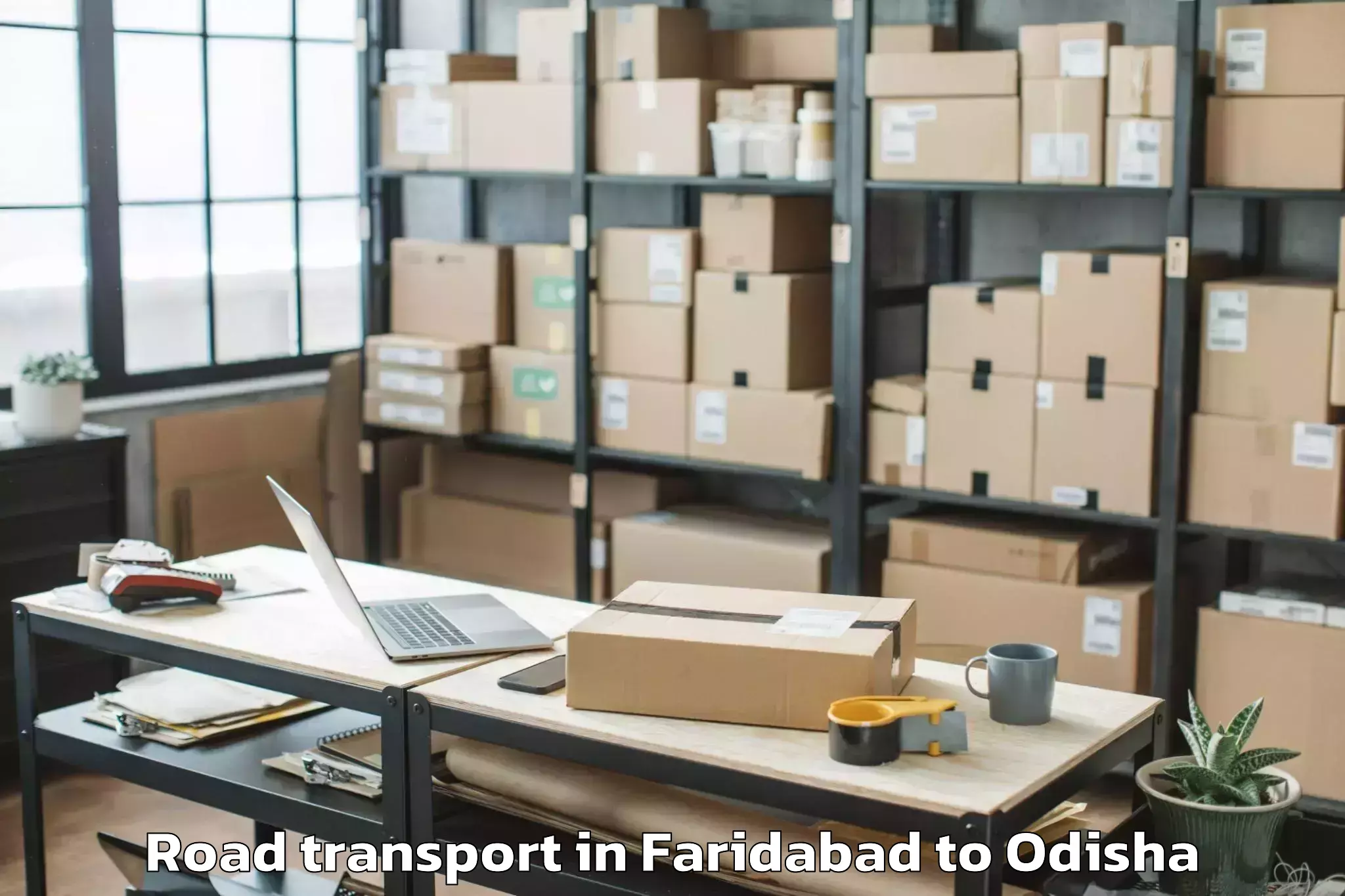 Faridabad to Nuapada Road Transport